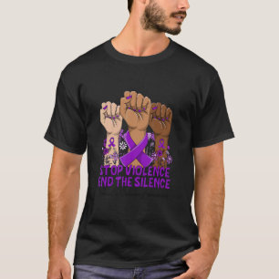 Camiseta Violencia doméstica Concienciación para detener la