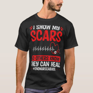 Camiseta Violencia en Enfermería Muestro mis Cicatrices San
