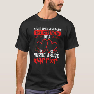 Camiseta Violencia Enfermera Abuso Superviviente Estetoscop