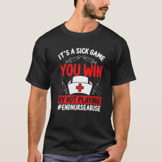 Camiseta Violencia Enfermera Juego Enfermo Luchador Abuso S