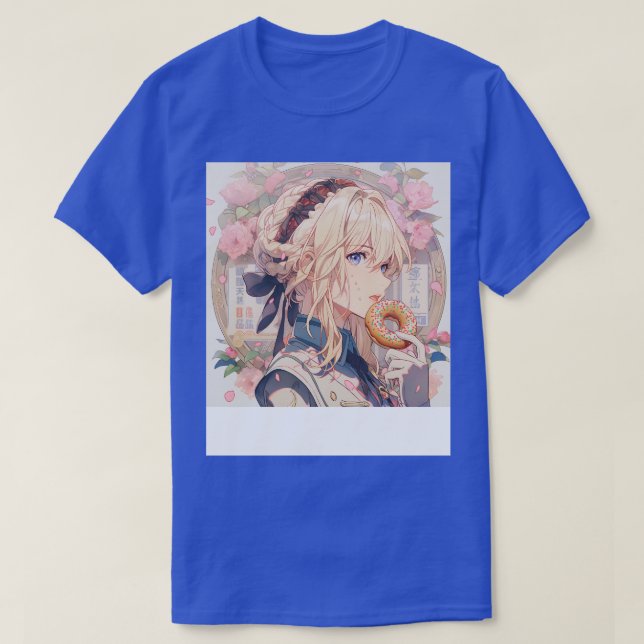 Camiseta violet evergarden donut (Diseño del anverso)