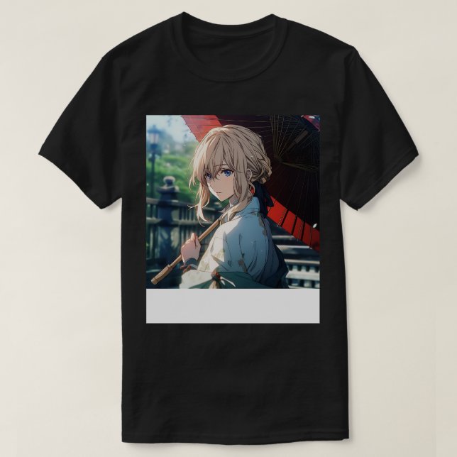 Camiseta violet evergarden kimono (Diseño del anverso)