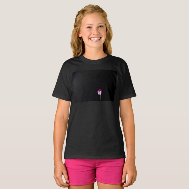 Camiseta Violet Flower gccna (Anverso completo)