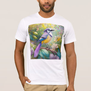 Camiseta Violet Tufted Jay Fantasy Bird