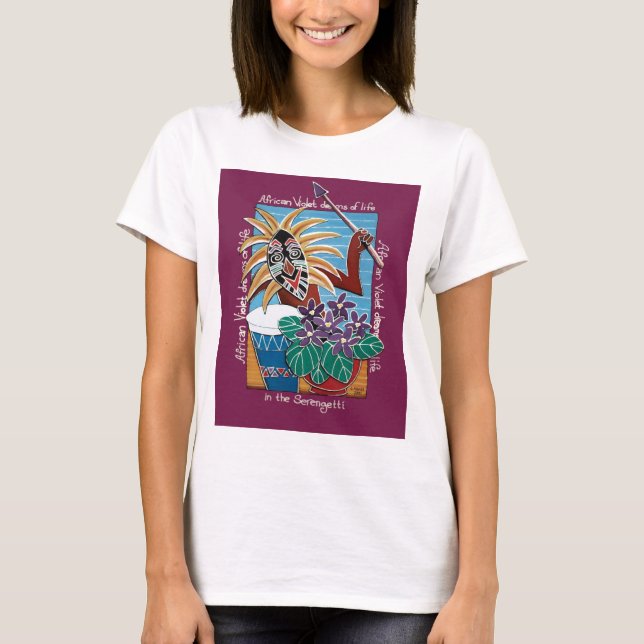 Camiseta Violeta africana en Serengetti (Anverso)