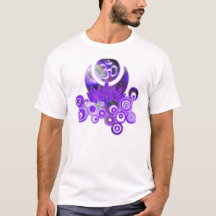 Camiseta Violeta de diseño de OM LOTUS