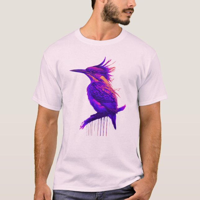 Camiseta Violeta Inteligente del Kingfisher: Elegancia de a (Anverso)