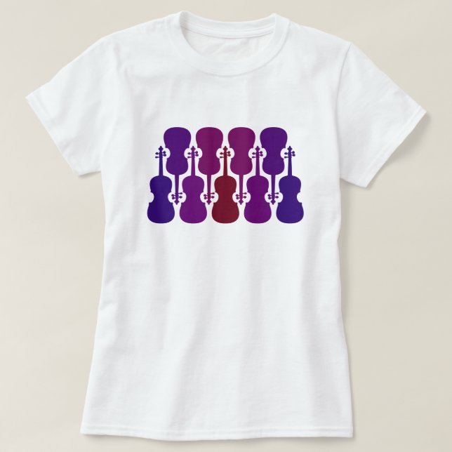 Camiseta violeta morada (Diseño del anverso)