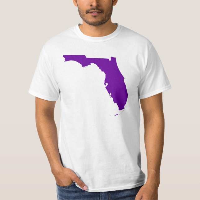 Camiseta Violeta Púrpura Florida (Anverso)