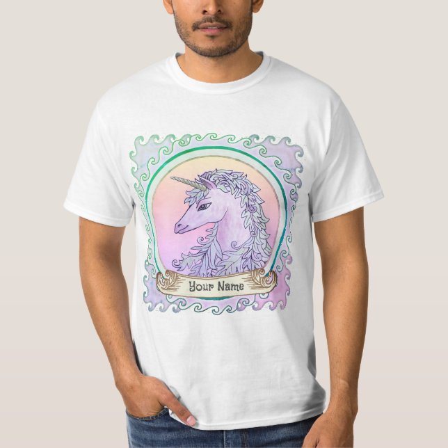 Camiseta Violeta Unicornio  (Anverso)