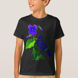 Camiseta Violeta y arrendajo azul