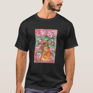 Camiseta Violeta y gatos, Louis Wain