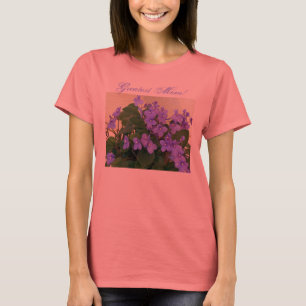 Camiseta Violetas del día de madre