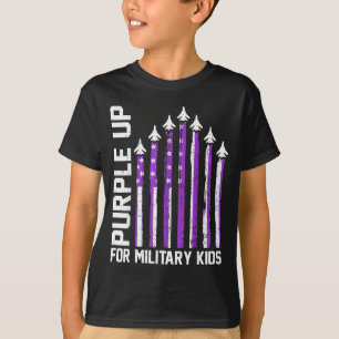 Camiseta Violetas por niños militares de párvulos mujeres n