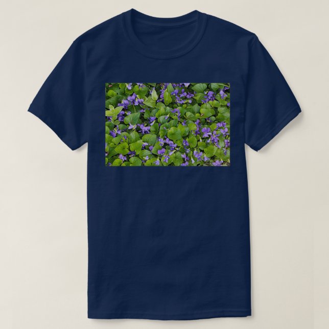 Camiseta Violetas salvajes crecen en el campo (Diseño del anverso)