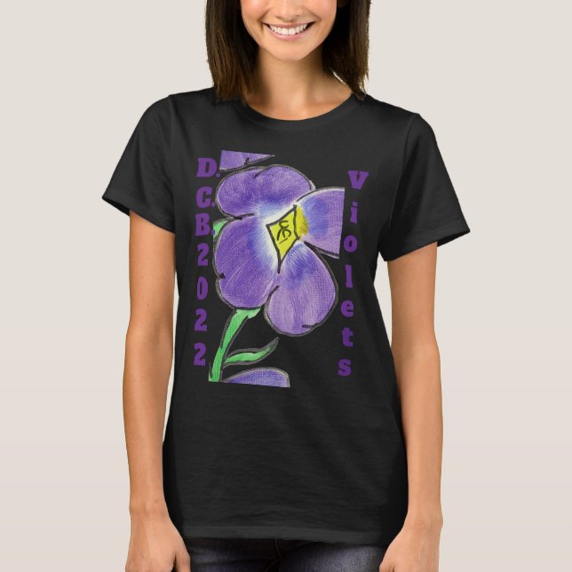 Camiseta "Violets, D.C.B. 2022" Women's T-Shirt (Anverso)