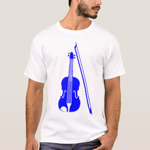 Camiseta Violín - Azul