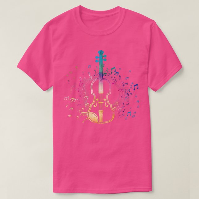Camiseta Violín Chica violinista (Diseño del anverso)