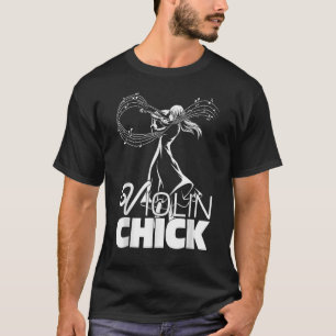 Camiseta Violín Chick Fiddler Fiddle Violinist