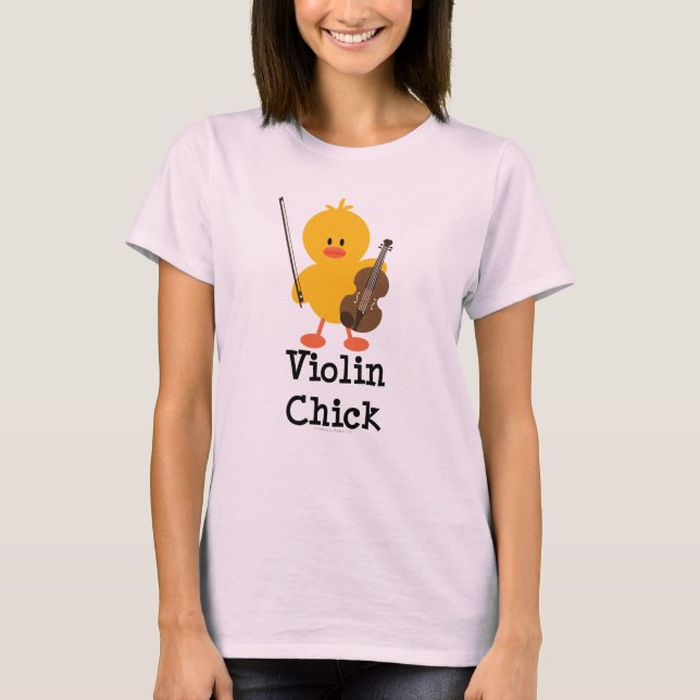 Camiseta Violin Chick Organic Tee (Anverso)