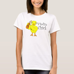 Camiseta Violin Chick Text