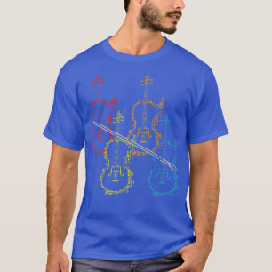 Camiseta Violín colorido