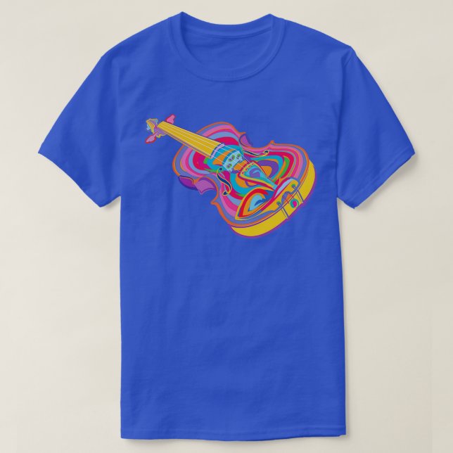 Camiseta Violín colorido 1 (Diseño del anverso)