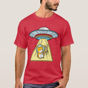 Camiseta Violín de Astronauta de Ufo Abducción Corgi 