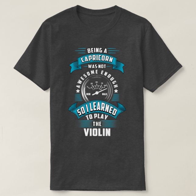 Camiseta Violín de Capricornio (Diseño del anverso)