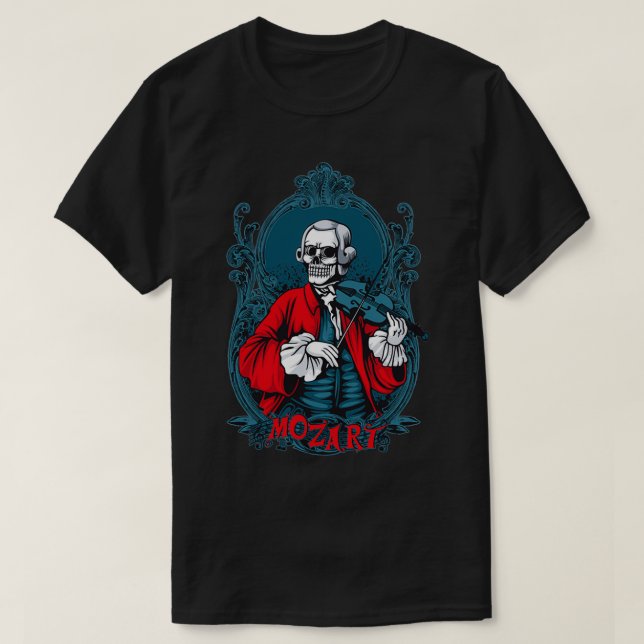 Camiseta Violín de cráneo (Diseño del anverso)