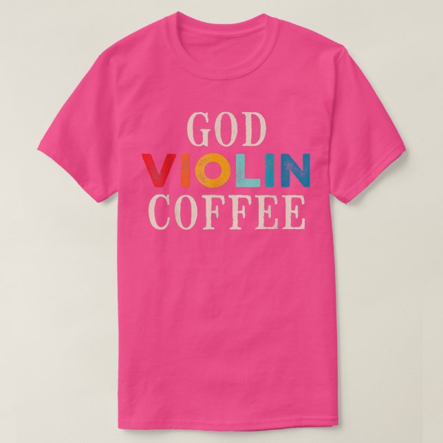 Camiseta Violín de culto a la iglesia (Diseño del anverso)