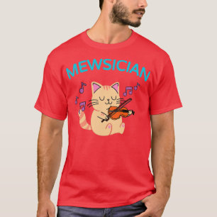 Camiseta Violín de juego de gato bonito