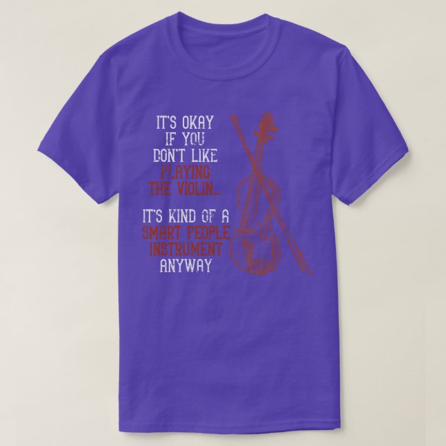 Camiseta Violín de regalo divertida (Diseño del anverso)