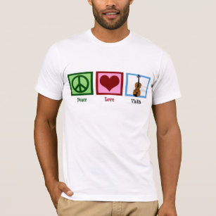 Camiseta Violín del amor de la paz