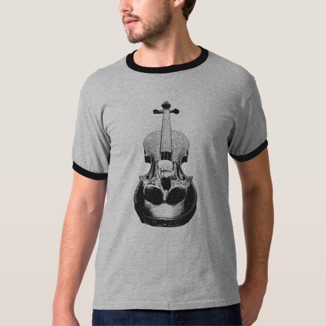 Camiseta Violín del cráneo (Anverso)