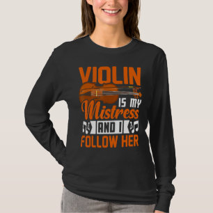 Camiseta Violin es mi amante violinista de la música