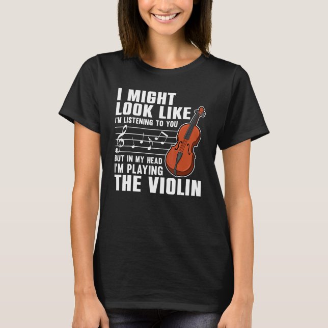 Camiseta Violin  For Men Women Violinist Violin Player 3 (Anverso)