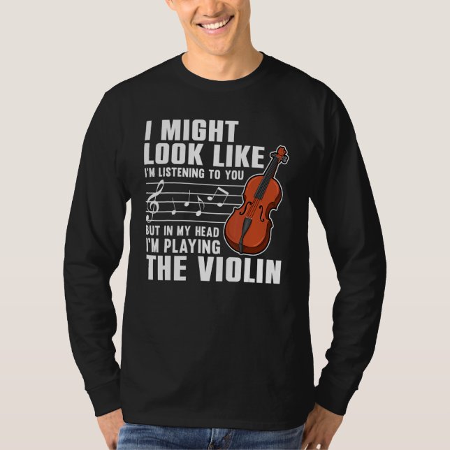 Camiseta Violin  For Men Women Violinist Violin Player 3 (Anverso)