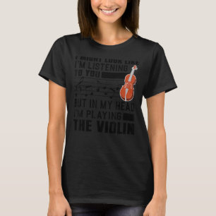 Camiseta Violín Guay Para Hombres Violinista Jugadora Viola