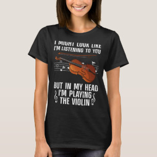 Camiseta Violín Guay Para Hombres Violinista Jugadora Viola