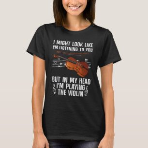 Camiseta Violín Guay Para Hombres Violinista Jugadora Viola