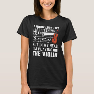 Camiseta Violín Guay Para Hombres Violinista Jugadora Viola