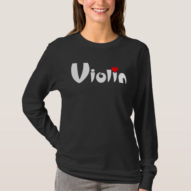 Camiseta Violin Heart  (Anverso)