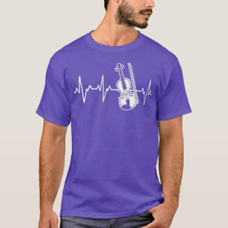 Camiseta Violín Heartbeat Gift Instrumento musical Violinis