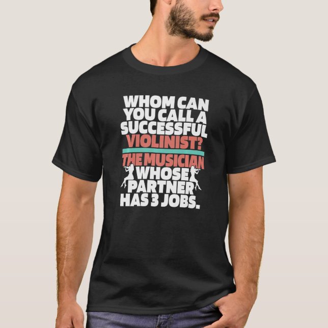 Camiseta Violín Hilarious Fiddler Fiddle Violinist (Anverso)