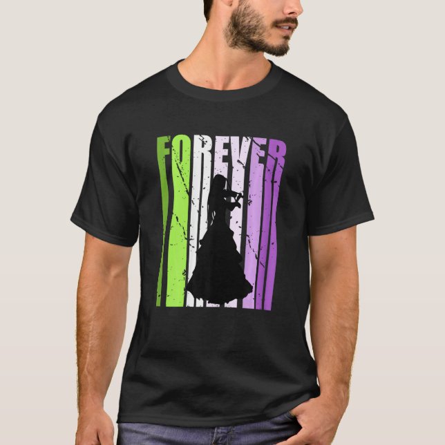 Camiseta Violin Kids Youth Forever Violinist Players Her Or (Anverso)
