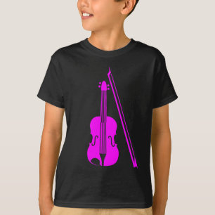 Camiseta Violín - magenta