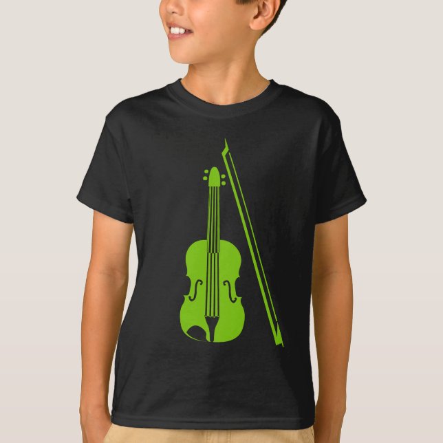 Camiseta Violin - Martian Green (Anverso)