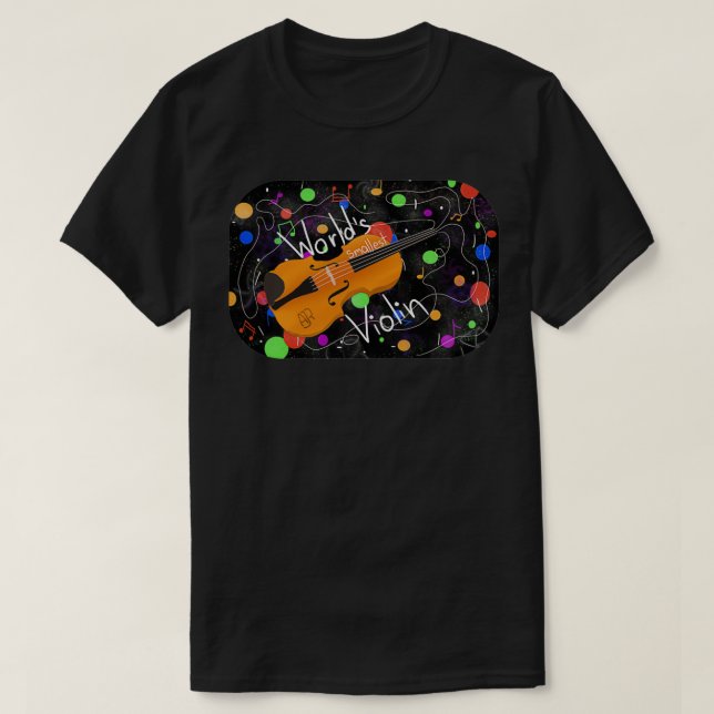 Camiseta Violin más pequeño del mundo 2 (Diseño del anverso)