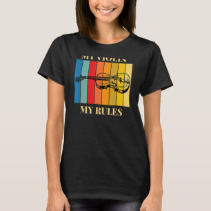 Camiseta violín mi violín mis reglas Violinismo Musical・